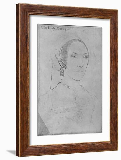 'Mary, Lady Monteagle', c1538-1540 (1945)-Hans Holbein the Younger-Framed Giclee Print