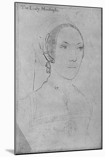 'Mary, Lady Monteagle', c1538-1540 (1945)-Hans Holbein the Younger-Mounted Giclee Print