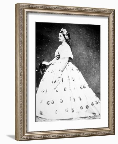 Mary Lincoln-Mathew Brady-Framed Photographic Print