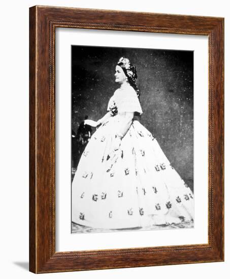 Mary Lincoln-Mathew Brady-Framed Photographic Print