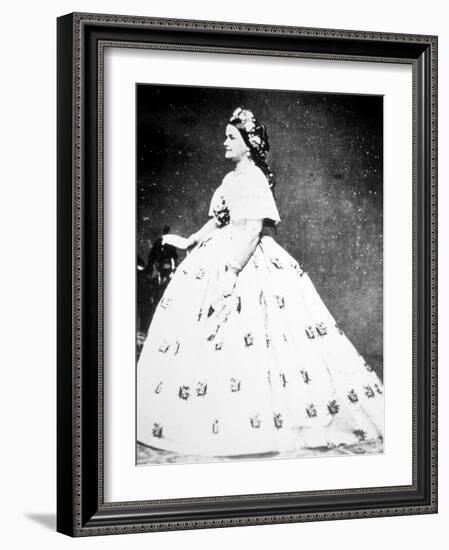 Mary Lincoln-Mathew Brady-Framed Photographic Print