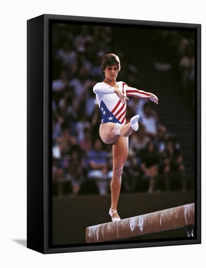 Mary Lou Retton in the Competition-null-Framed Premier Image Canvas