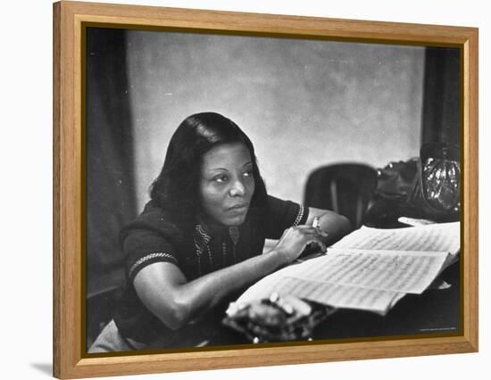 Mary Lou Williams-W^ Eugene Smith-Framed Premier Image Canvas