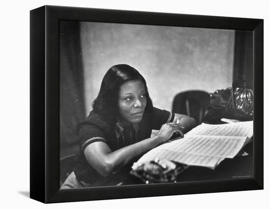 Mary Lou Williams-W^ Eugene Smith-Framed Premier Image Canvas