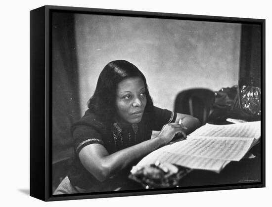 Mary Lou Williams-W^ Eugene Smith-Framed Premier Image Canvas