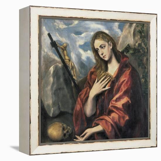 Mary Magdalen in Penitence-El Greco-Framed Stretched Canvas