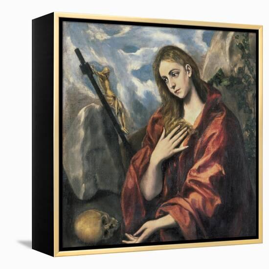 Mary Magdalen in Penitence-El Greco-Framed Stretched Canvas