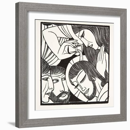 Mary Magdalene, 1926-Eric Gill-Framed Giclee Print