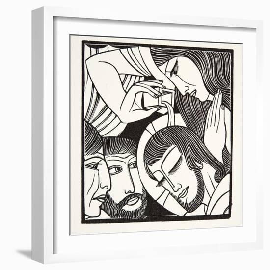 Mary Magdalene, 1926-Eric Gill-Framed Giclee Print