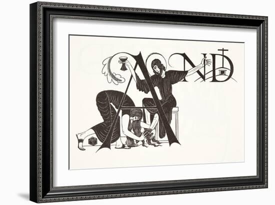 Mary Magdalene, 1931-Eric Gill-Framed Giclee Print