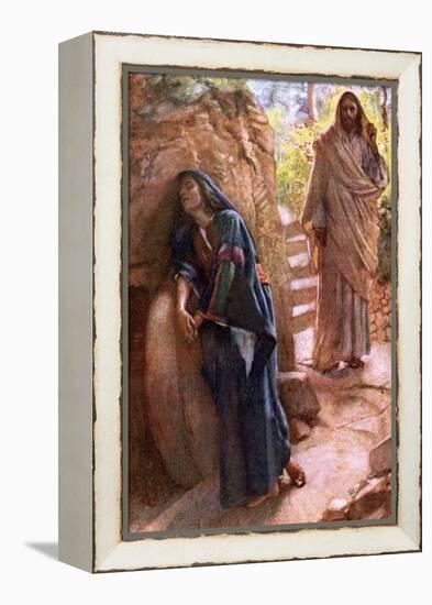 Mary Magdalene at the Sepulchre-Harold Copping-Framed Premier Image Canvas