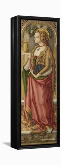 Mary Magdalene, Carlo Crivelli-Carlo Crivelli-Framed Stretched Canvas