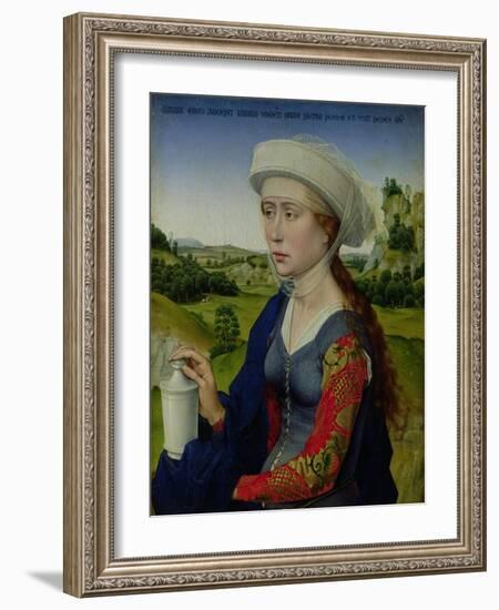 Mary Magdalene, from the Right Hand Panel of Triptych of the Braque Family-Rogier van der Weyden-Framed Giclee Print