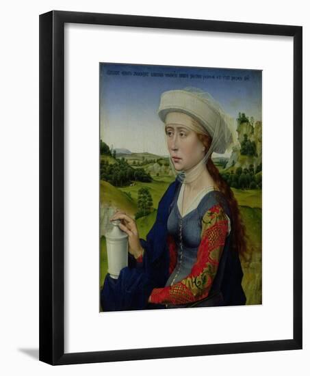 Mary Magdalene, from the Right Hand Panel of Triptych of the Braque Family-Rogier van der Weyden-Framed Giclee Print