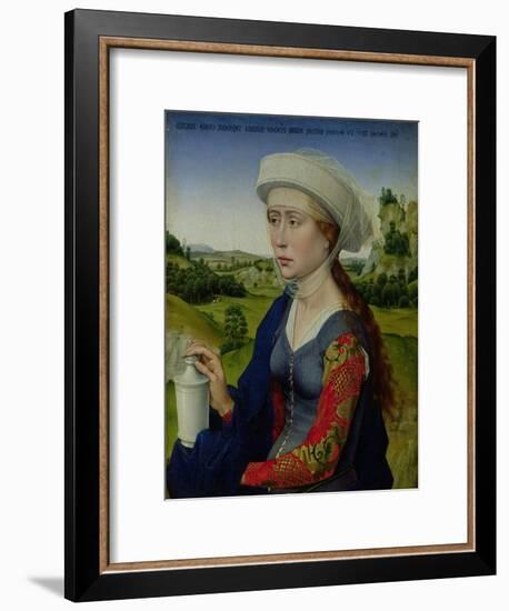 Mary Magdalene, from the Right Hand Panel of Triptych of the Braque Family-Rogier van der Weyden-Framed Giclee Print