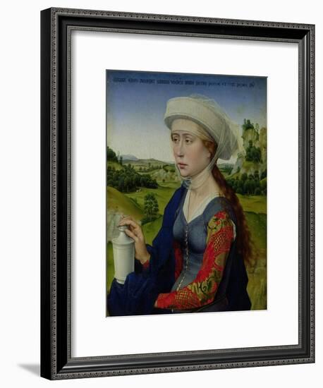 Mary Magdalene, from the Right Hand Panel of Triptych of the Braque Family-Rogier van der Weyden-Framed Giclee Print