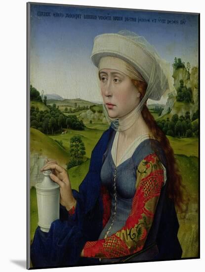 Mary Magdalene, from the Right Hand Panel of Triptych of the Braque Family-Rogier van der Weyden-Mounted Giclee Print