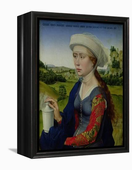 Mary Magdalene, from the Right Hand Panel of Triptych of the Braque Family-Rogier van der Weyden-Framed Premier Image Canvas