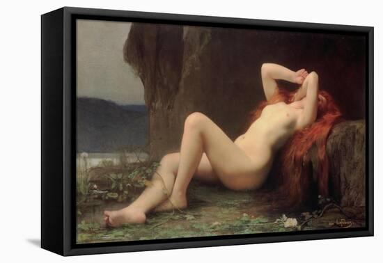 Mary Magdalene in the Cave, 1876-Jules Joseph Lefebvre-Framed Premier Image Canvas