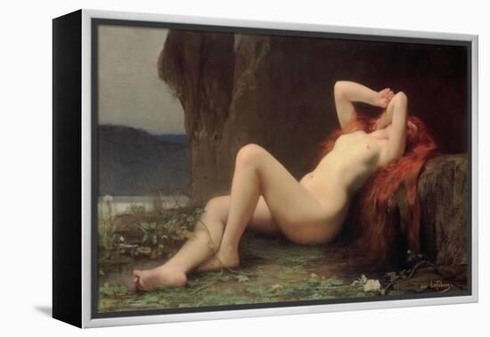 Mary Magdalene in the Cave, 1876-Jules Joseph Lefebvre-Framed Premier Image Canvas