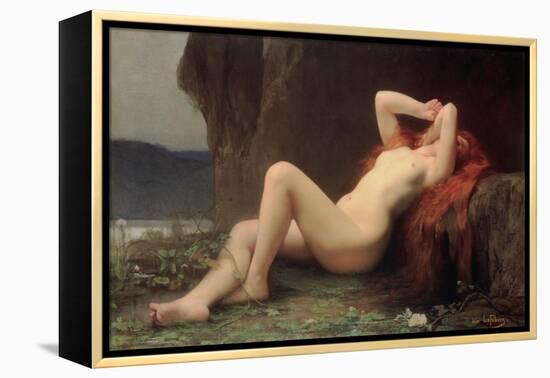 Mary Magdalene in the Cave, 1876-Jules Joseph Lefebvre-Framed Premier Image Canvas