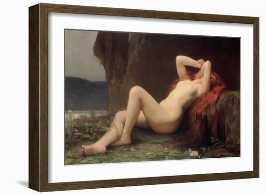 Mary Magdalene in the Cave, 1876-Jules Joseph Lefebvre-Framed Giclee Print