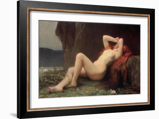 Mary Magdalene in the Cave, 1876-Jules Joseph Lefebvre-Framed Giclee Print