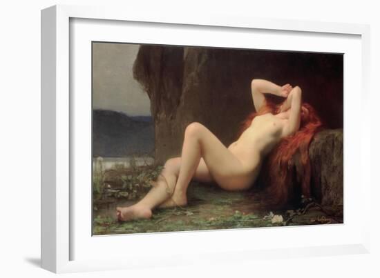 Mary Magdalene in the Cave, 1876-Jules Joseph Lefebvre-Framed Giclee Print