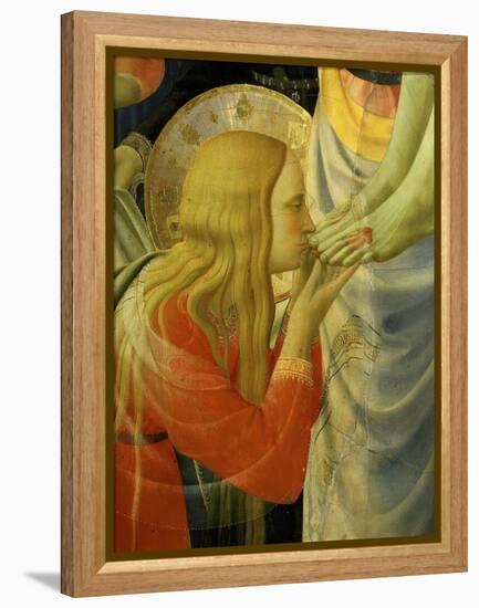 Mary Magdalene Kissing Christ's Feet, from the Deposition of Christ, 1435 (Detail)-Fra Angelico-Framed Premier Image Canvas