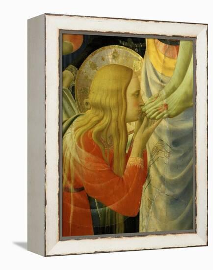 Mary Magdalene Kissing Christ's Feet, from the Deposition of Christ, 1435 (Detail)-Fra Angelico-Framed Premier Image Canvas