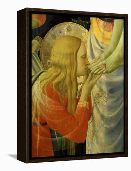 Mary Magdalene Kissing Christ's Feet, from the Deposition of Christ, 1435 (Detail)-Fra Angelico-Framed Premier Image Canvas