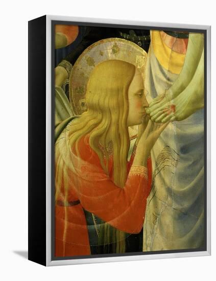 Mary Magdalene Kissing Christ's Feet, from the Deposition of Christ, 1435 (Detail)-Fra Angelico-Framed Premier Image Canvas