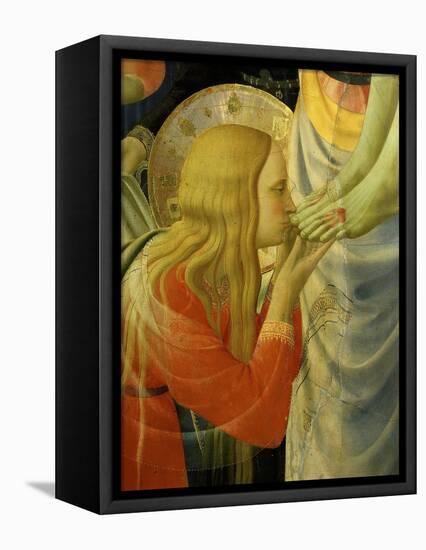 Mary Magdalene Kissing Christ's Feet, from the Deposition of Christ, 1435 (Detail)-Fra Angelico-Framed Premier Image Canvas