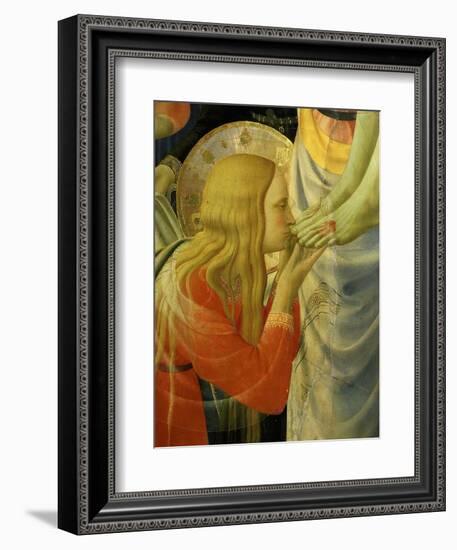 Mary Magdalene Kissing Christ's Feet, from the Deposition of Christ, 1435 (Detail)-Fra Angelico-Framed Giclee Print