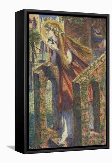 Mary Magdalene Leaving the House Feasting-Dante Gabriel Rossetti-Framed Premier Image Canvas