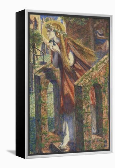 Mary Magdalene Leaving the House Feasting-Dante Gabriel Rossetti-Framed Premier Image Canvas