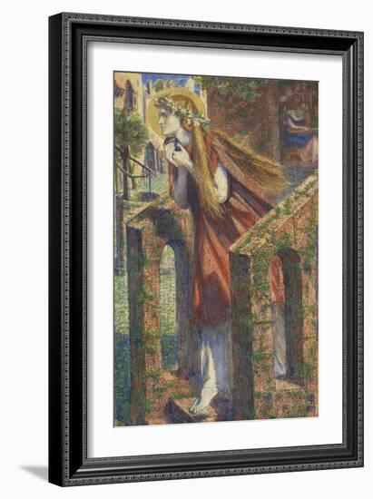 Mary Magdalene Leaving the House Feasting-Dante Gabriel Rossetti-Framed Giclee Print