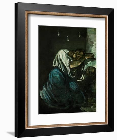 Mary Magdalene or Sorrow, circa 1869-Paul Cézanne-Framed Giclee Print