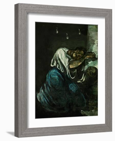 Mary Magdalene or Sorrow, circa 1869-Paul Cézanne-Framed Giclee Print