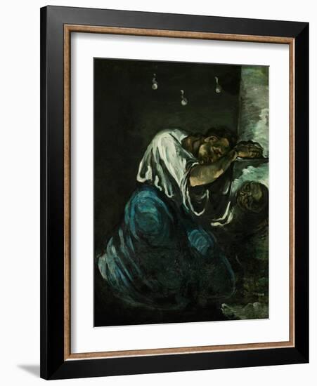 Mary Magdalene or Sorrow, circa 1869-Paul Cézanne-Framed Giclee Print