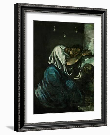 Mary Magdalene or Sorrow, circa 1869-Paul Cézanne-Framed Giclee Print