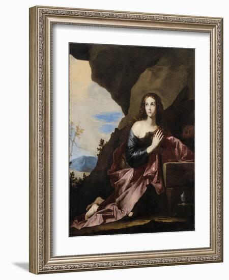 Mary Magdalene Penitent, 1637-José de Ribera-Framed Giclee Print