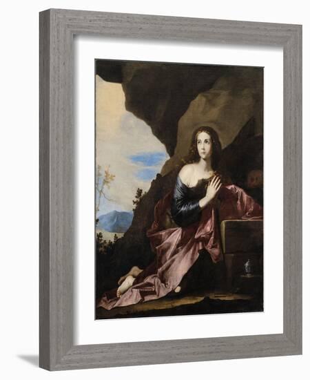 Mary Magdalene Penitent, 1637-José de Ribera-Framed Giclee Print