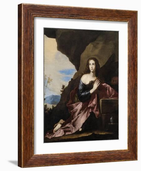 Mary Magdalene Penitent, 1637-José de Ribera-Framed Giclee Print