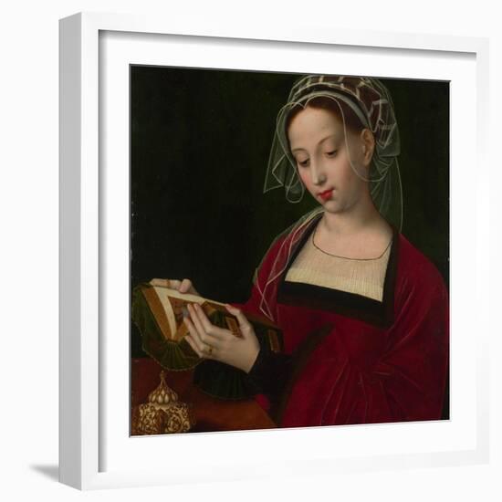 Mary Magdalene Reading, C. 1525-Ambrosius Benson-Framed Giclee Print