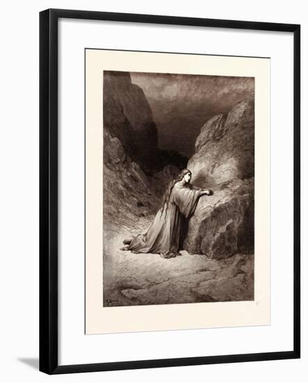 Mary Magdalene Repentant-Gustave Dore-Framed Giclee Print