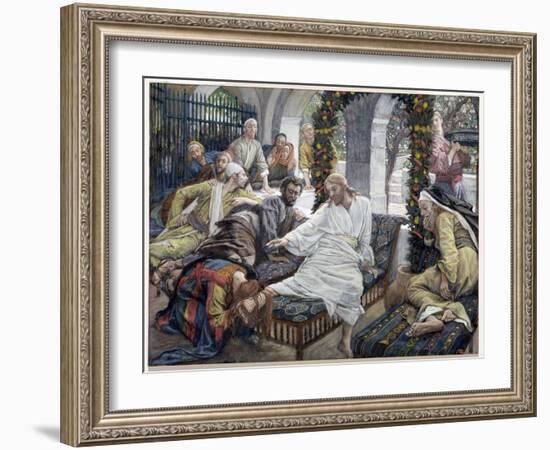 Mary Magdalene's Box of Very Precious Ointment, Illustration for 'The Life of Christ', C.1886-96-James Tissot-Framed Giclee Print