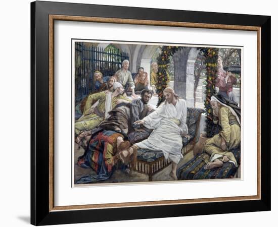 Mary Magdalene's Box of Very Precious Ointment, Illustration for 'The Life of Christ', C.1886-96-James Tissot-Framed Giclee Print