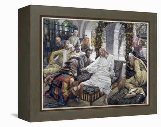 Mary Magdalene's Box of Very Precious Ointment, Illustration for 'The Life of Christ', C.1886-96-James Tissot-Framed Premier Image Canvas