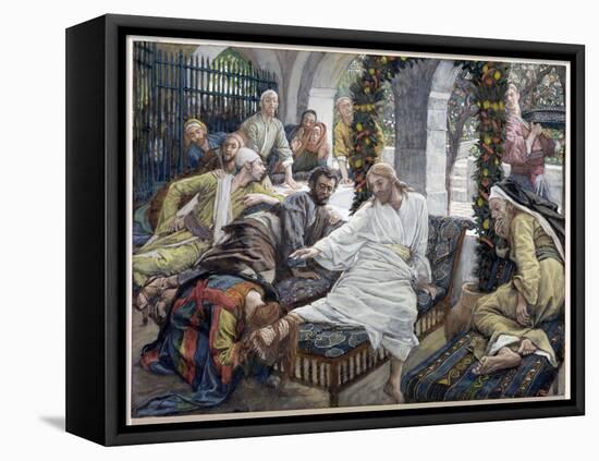 Mary Magdalene's Box of Very Precious Ointment, Illustration for 'The Life of Christ', C.1886-96-James Tissot-Framed Premier Image Canvas